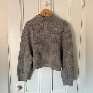 NWT Madewell Pointelle-Stitch Mockneck Sweater